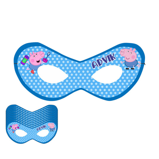 Peppa Pig Boy Theme Personalized Eye Mask