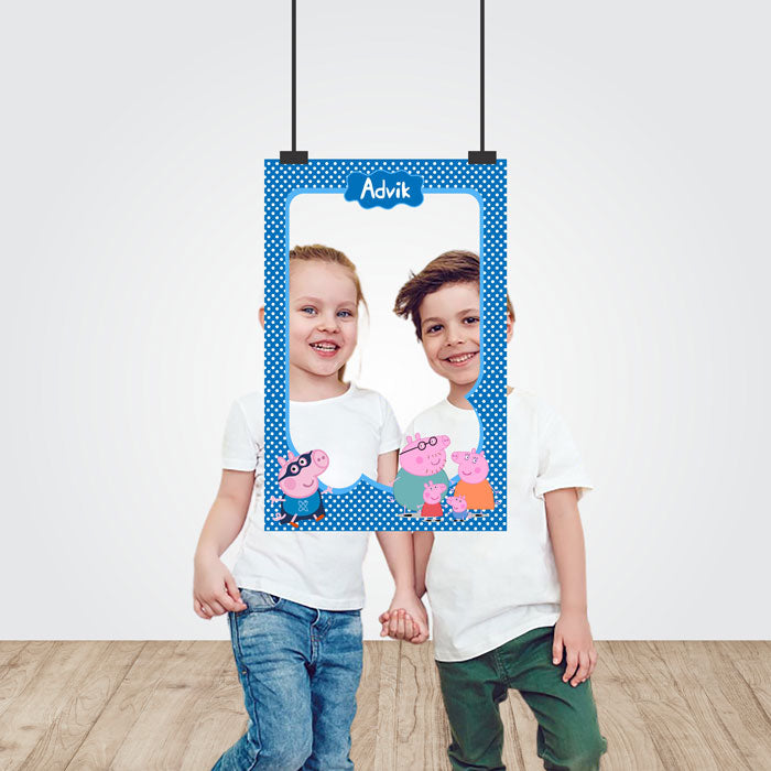 Peppa Pig Boy Theme Personalized Photobooth