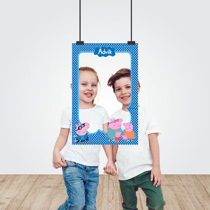 Peppa Pig Boy Theme Personalized Photobooth