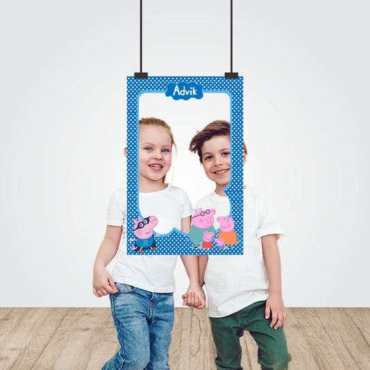 Peppa Pig Boy Theme Personalized Photobooth