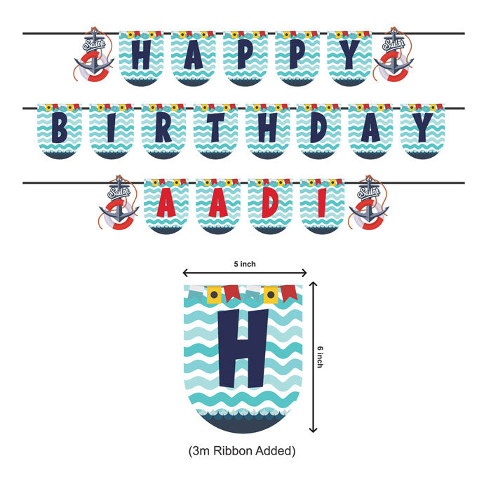 Sailor Theme Personalized Bunting