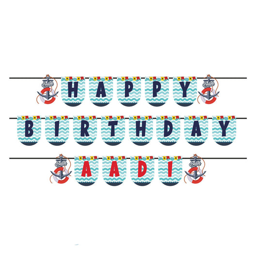 Sailor Theme Personalized Bunting