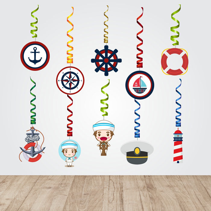 Sailor Theme Classic Swirls