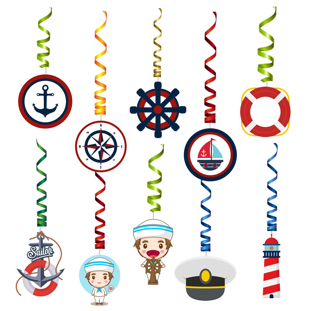 Sailor Theme Classic Swirls