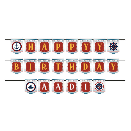 Sailor Theme Customized Bunting