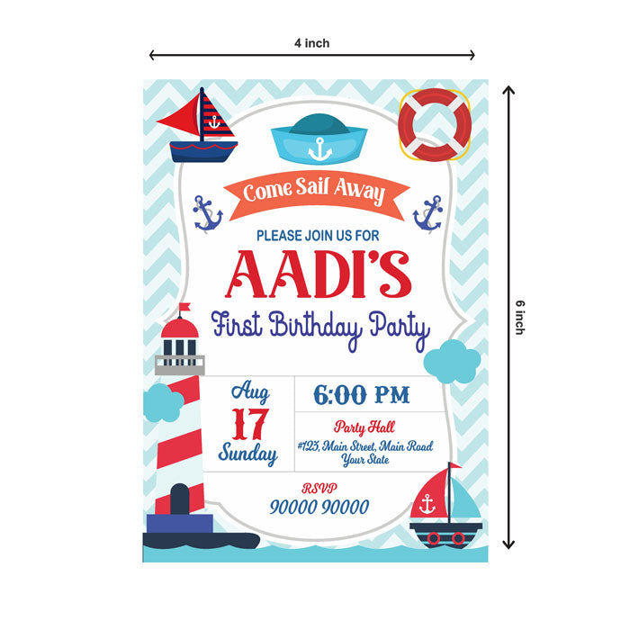 Sailor Theme Invite
