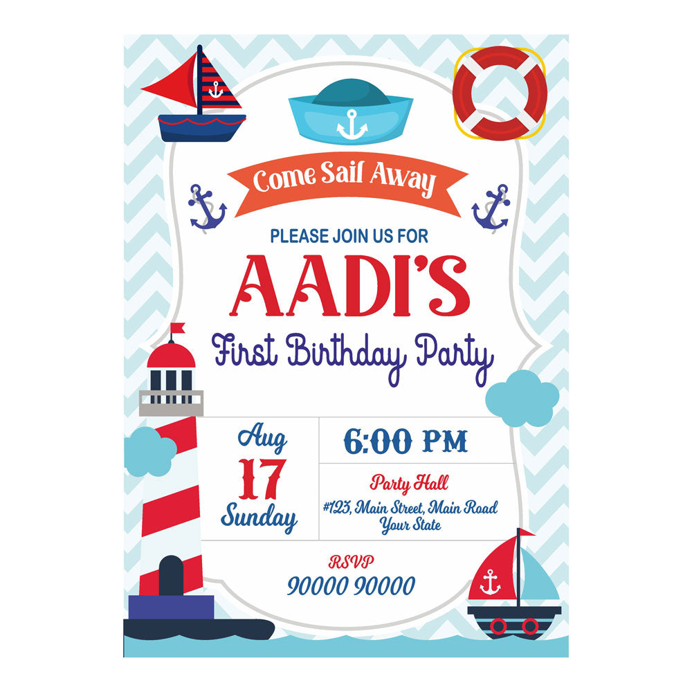Sailor Theme Invite