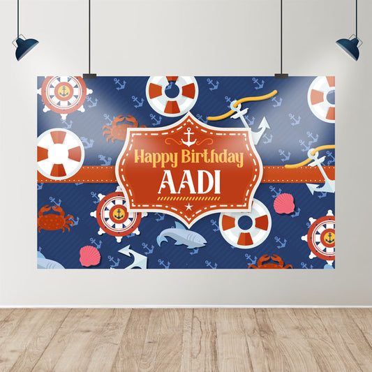 Sailor Theme Customized Backdrop