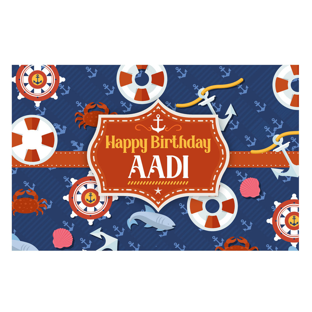 Sailor Theme Customized Backdrop