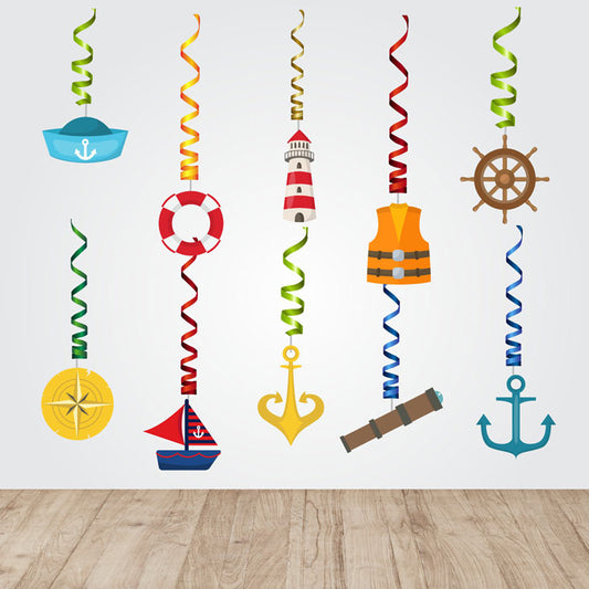 Sailor Theme Swirls