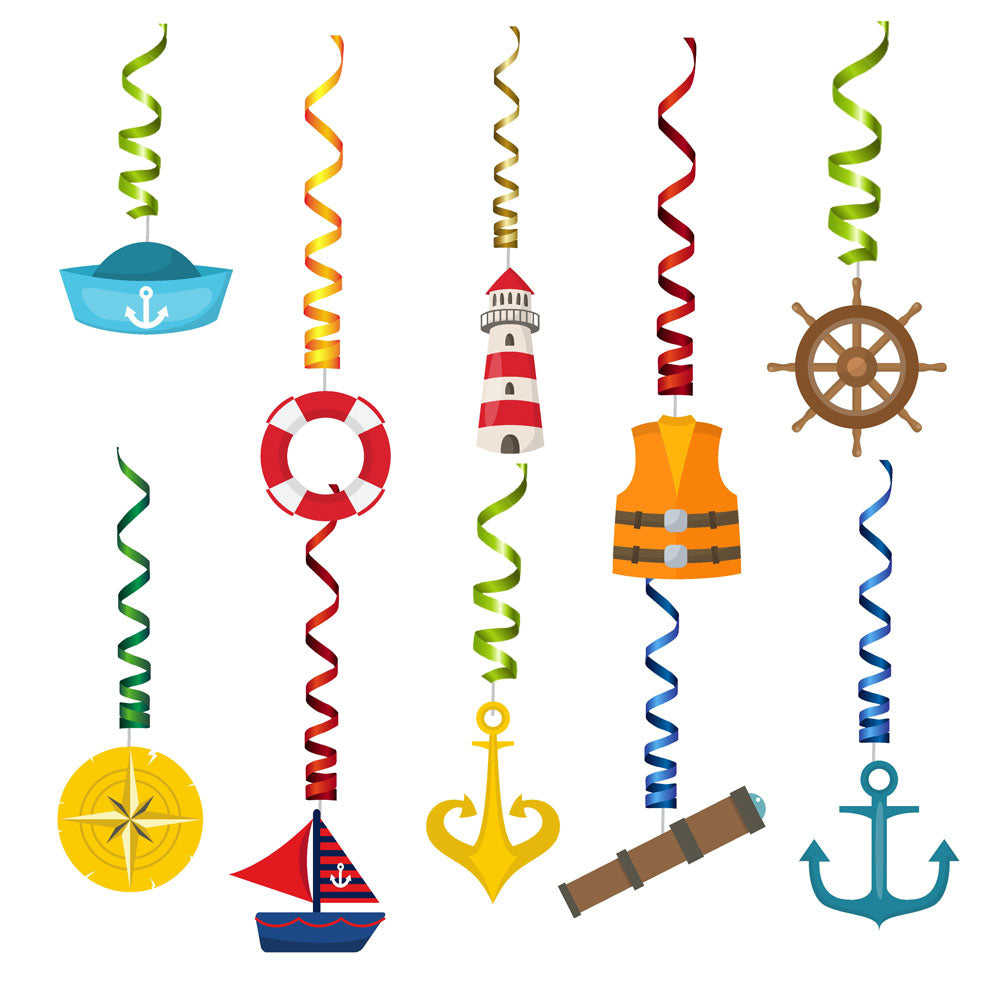 Sailor Theme Swirls