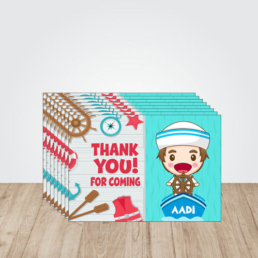 Sailor Theme Thank You Cards