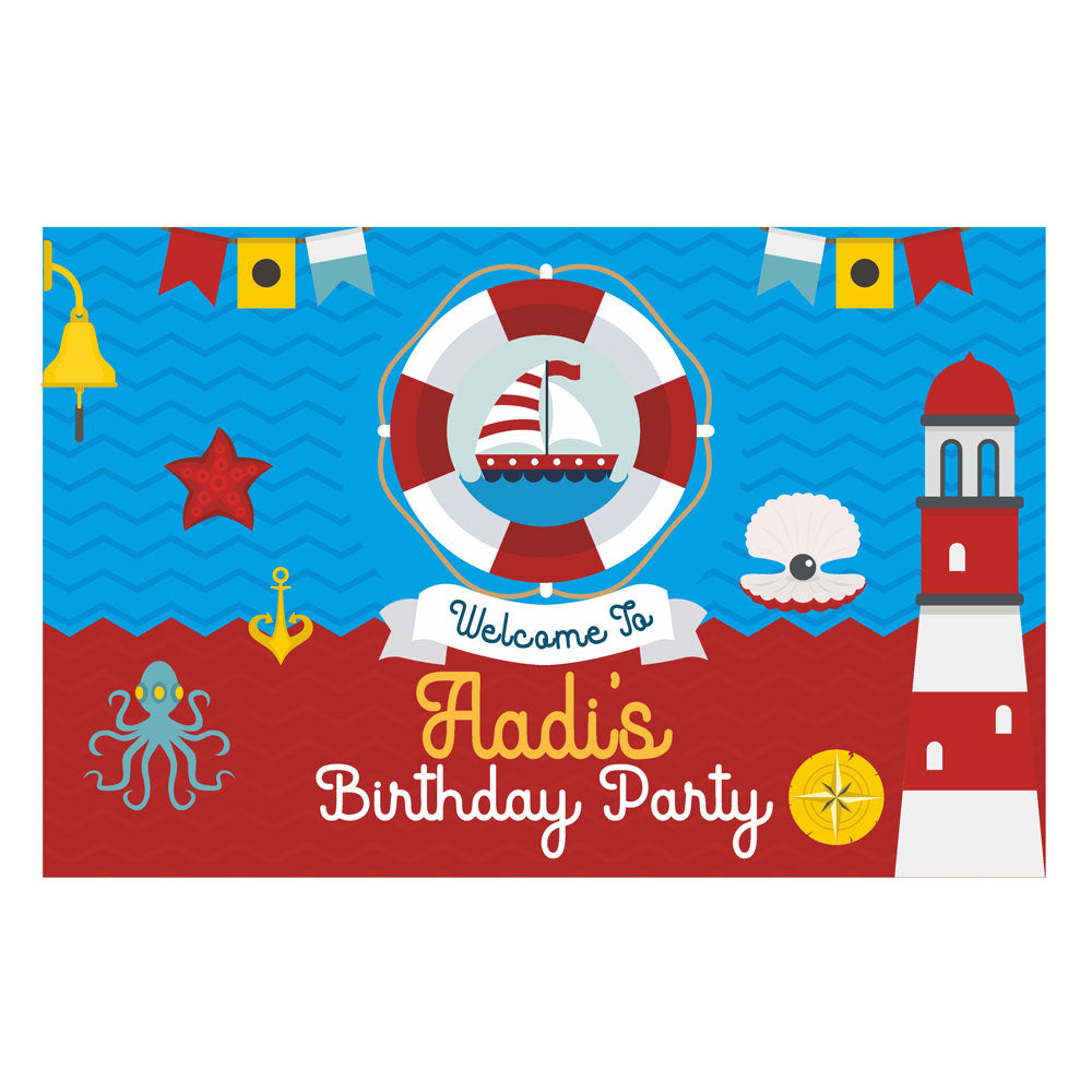 Sailor Theme Personalized Welcome Board