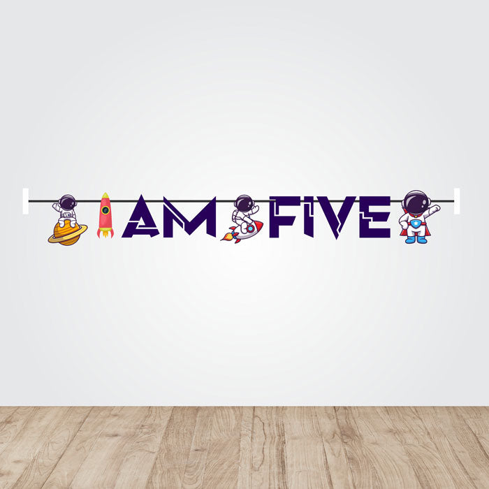 Space Theme Age Bunting