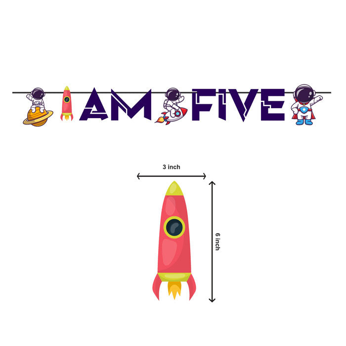 Space Theme Age Bunting