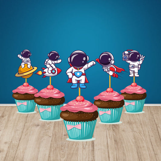 Space Theme Classic Cupcake Topper