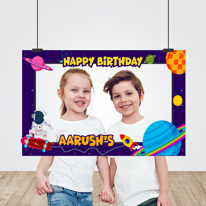 Space Theme Personalized Photobooth