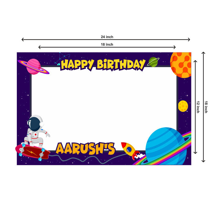 Space Theme Personalized Photobooth