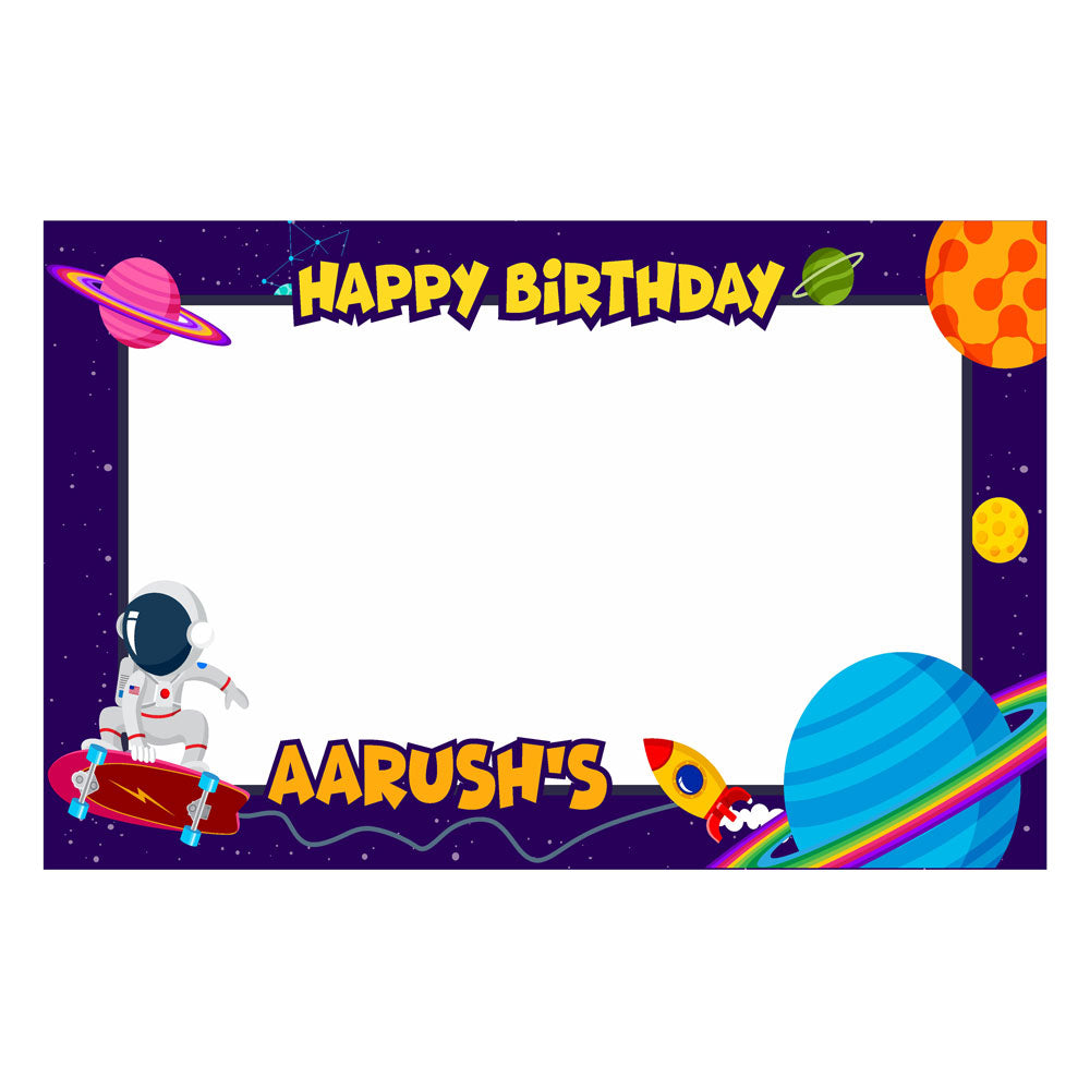 Space Theme Personalized Photobooth