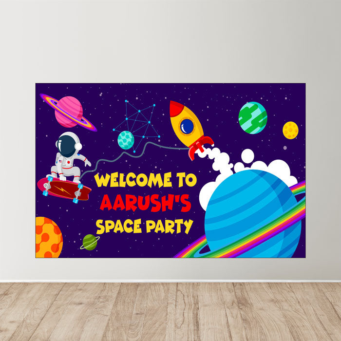 Space Theme Parsonalized Welcome Board