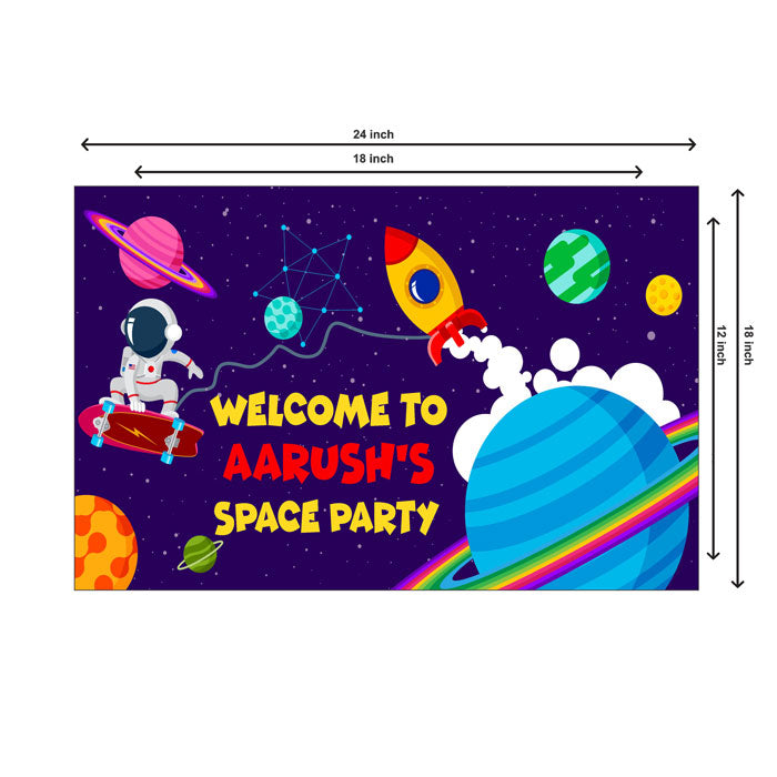 Space Theme Parsonalized Welcome Board