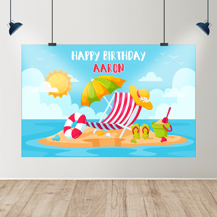 Summer Theme Backdrop