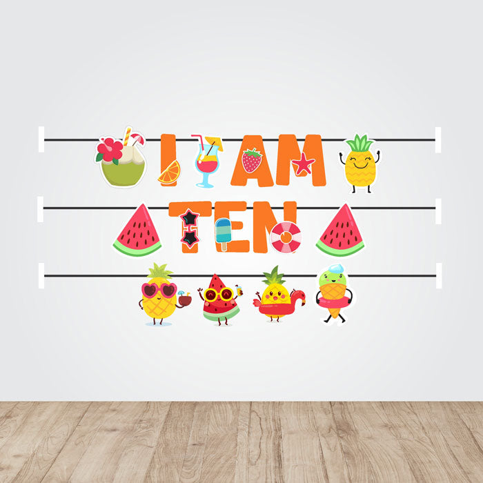 Summer Theme Age Bunting