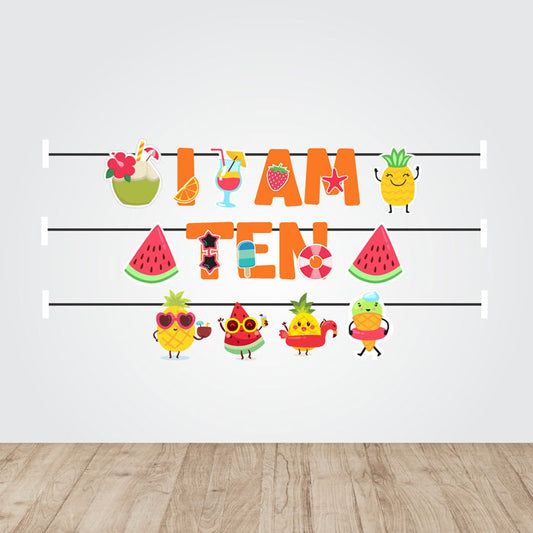 Summer Theme Age Bunting