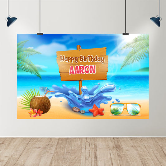 Summer Theme Customized Backdrop
