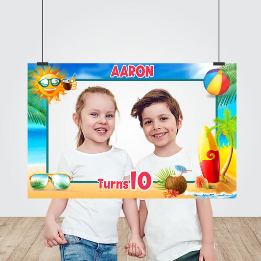 Summer Theme Personalized Photobooth