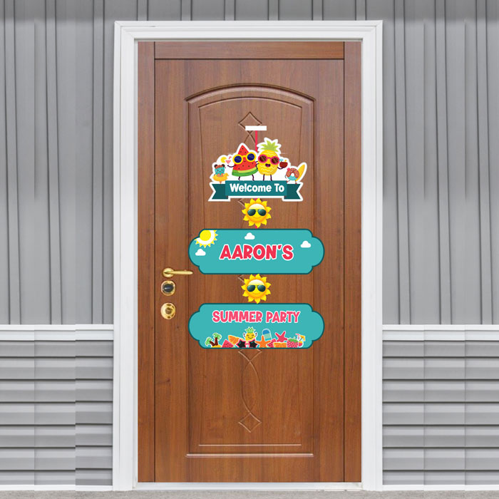 Summer Theme Door Poster