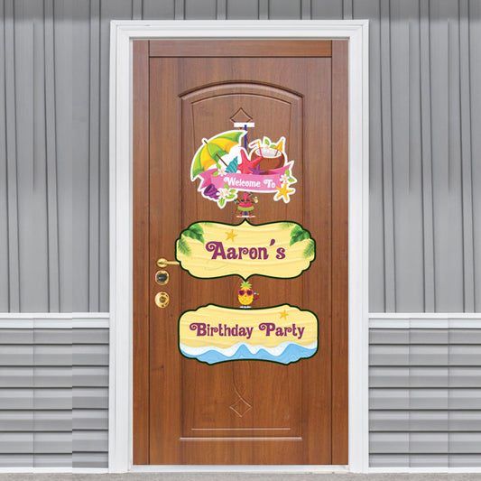 Summer Theme Personalized Door Poster