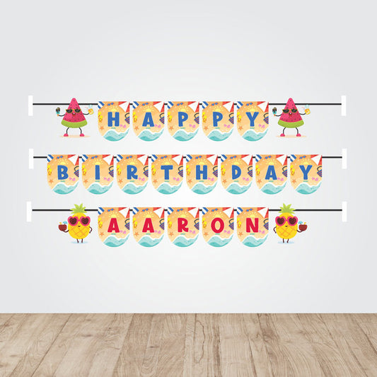 Summer Theme Personalized Bunting
