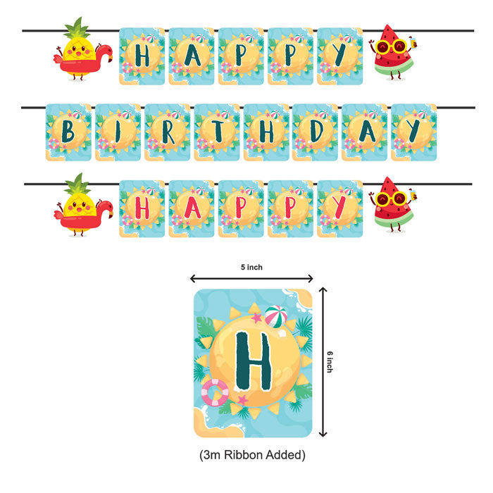 Summer Theme Customized Bunting