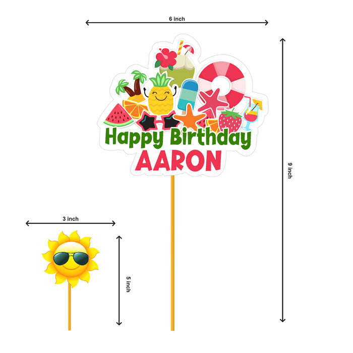 Summer Theme Classic Caketopper