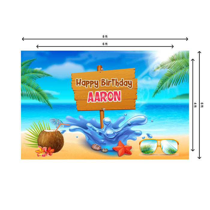 Summer Theme Customized Backdrop