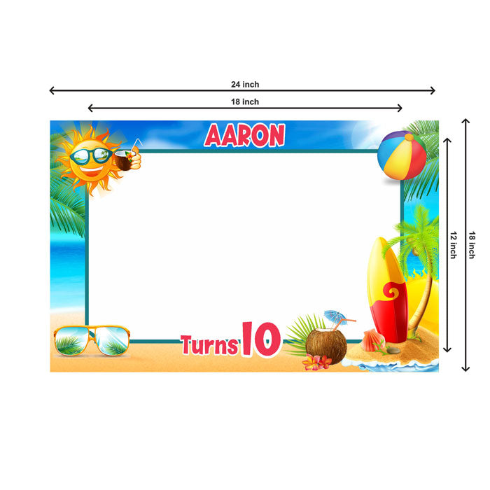 Summer Theme Personalized Photobooth