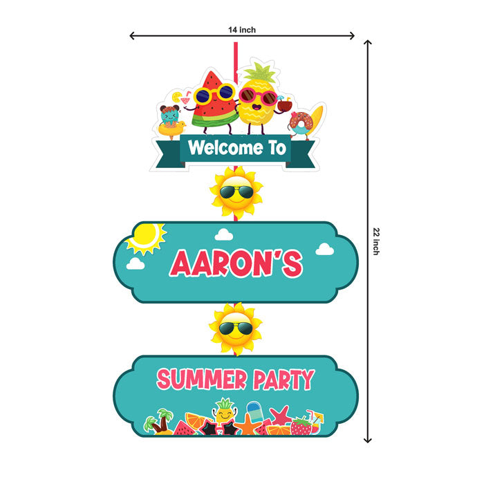 Summer Theme Door Poster