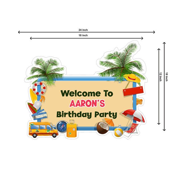 Summer Theme Personalized Welcome Board