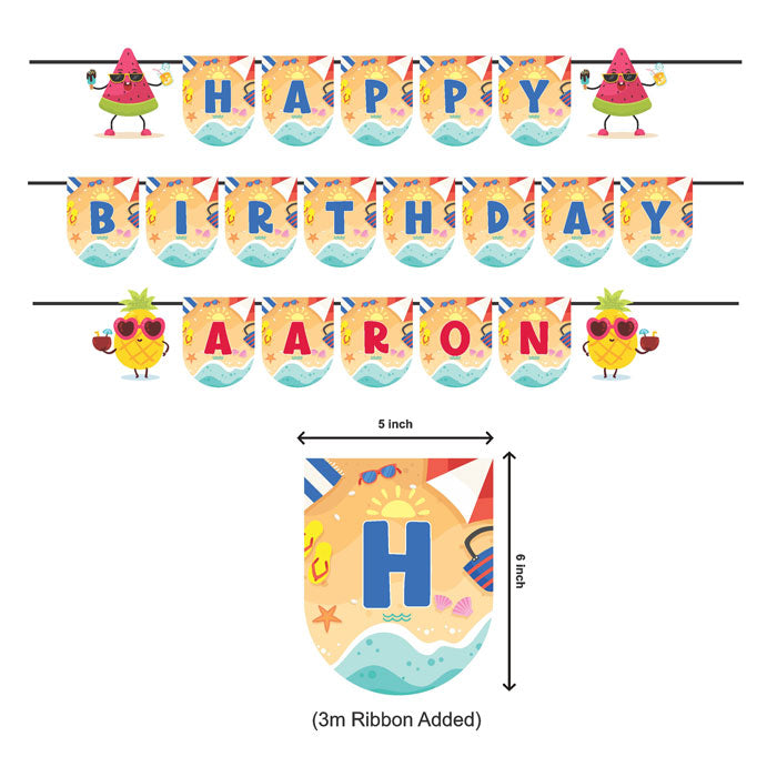 Summer Theme Personalized Bunting