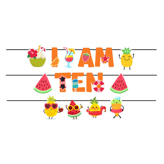 Summer Theme Age Bunting