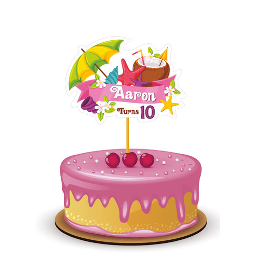 Summer Theme Caketopper