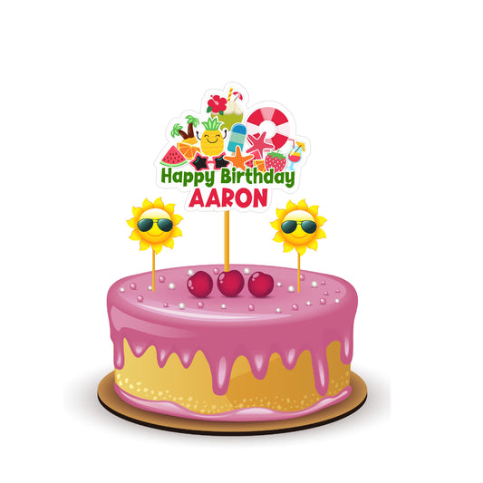 Summer Theme Classic Caketopper