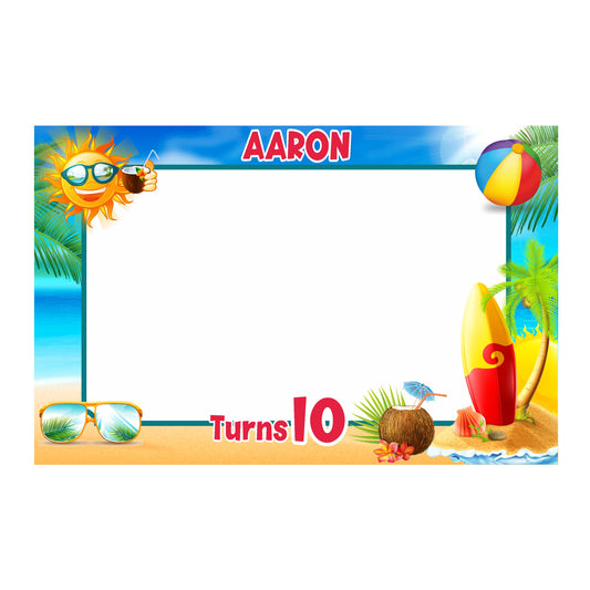 Summer Theme Personalized Photobooth