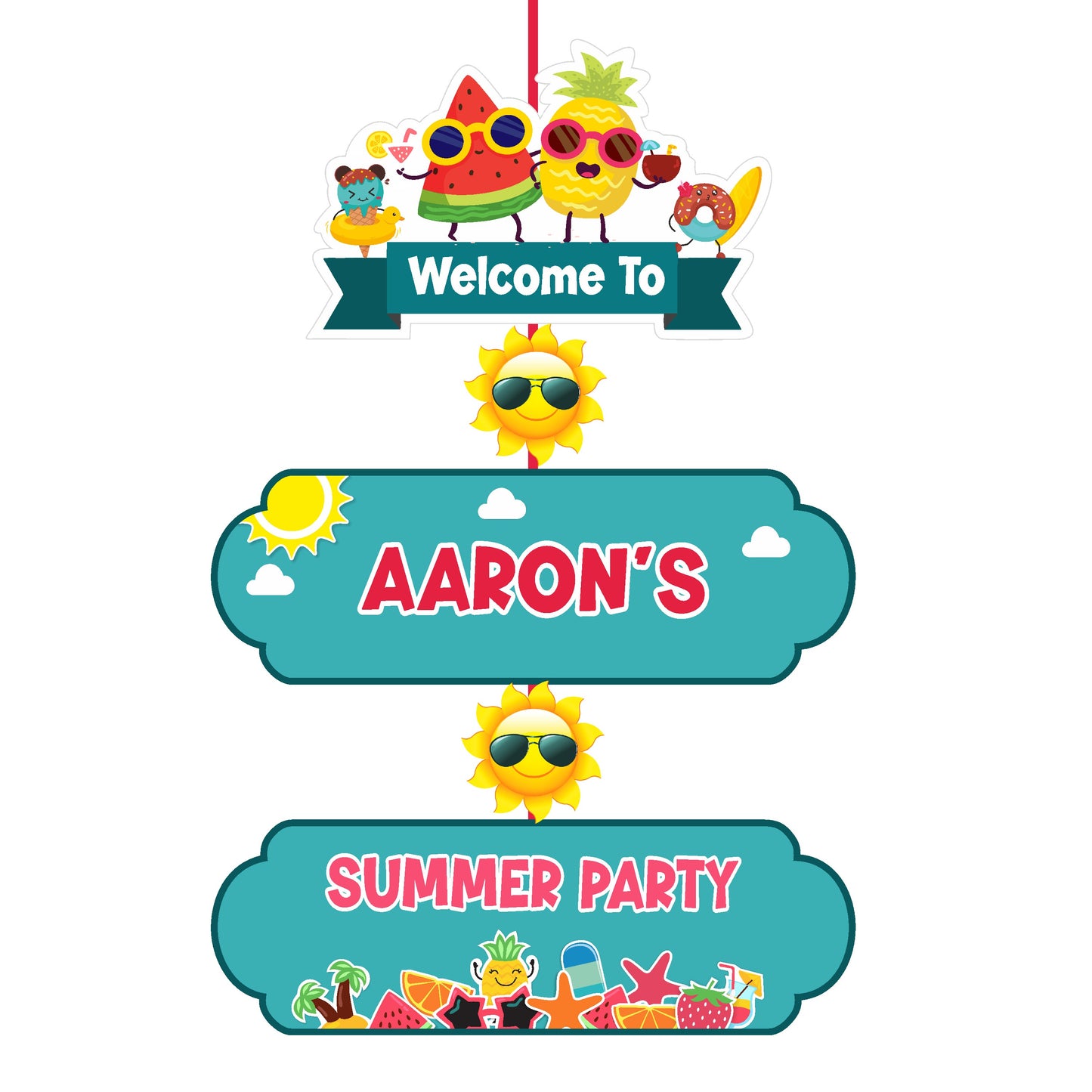 Summer Theme Door Poster