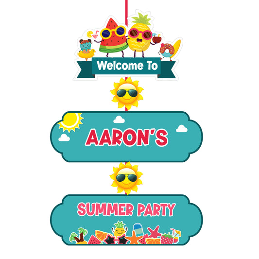 Summer Theme Door Poster
