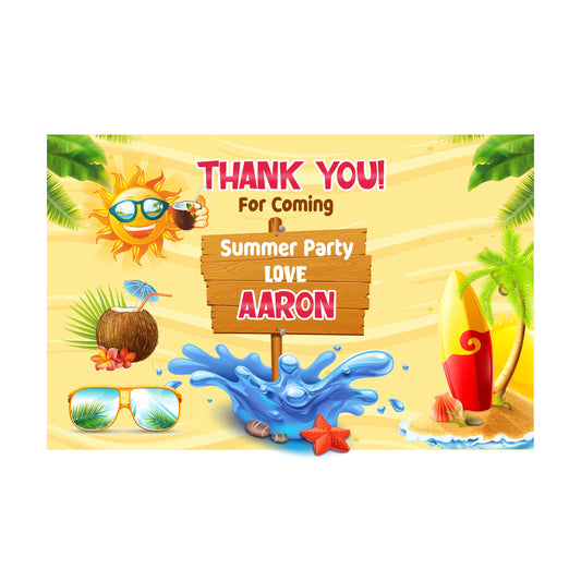 Summer Theme Thank You Cards
