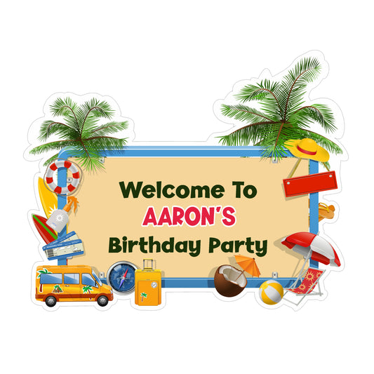 Summer Theme Personalized Welcome Board