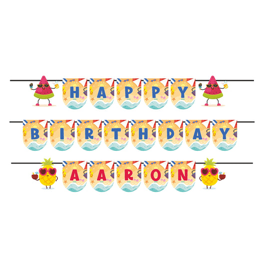 Summer Theme Personalized Bunting