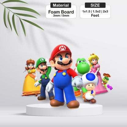 Super Mario Birthday Theme Cutout - BP 02